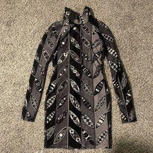 Pucci longsleeve above knee small dress